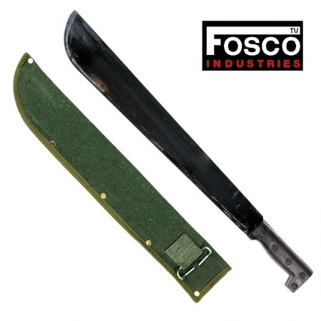 Machete in Metallo con Fodero Woodland o Verde with sheath 18 inch  FOSCO Superofferta Art.456330