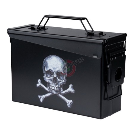 Scatola Stagna per Munizioni Cal. 30 mm Skull and Bones Fosco Caccia Art. 465316 