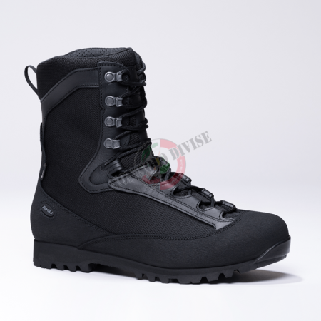 Stivali Anfibi da Combattimento Nero AKU Pilgrim HL GT Gore-Tex Esercito Guardie Giurate Polizia Art. 561CF