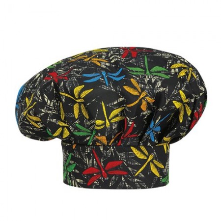 Cappello Copricapo Berretto Cap Cuoco Chef Ego Chef Italia Libellule New Art. 7000159A