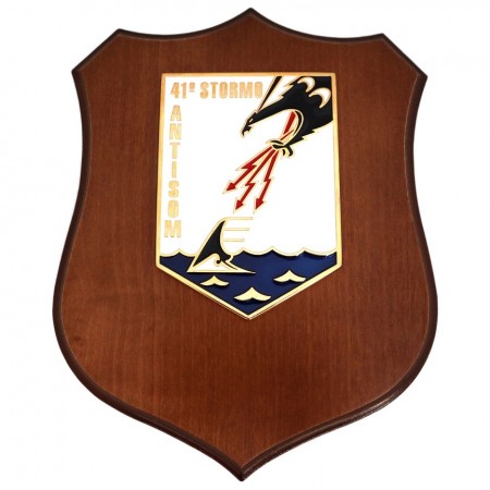 Crest Aeronautica Militare Italiana 41° Stormo Prodotto Ufficiale Giemme cm. 24 x 18 Art. AM0100P41ST