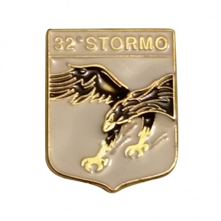 Distintivo Spilla da Camicia o Giacca Aeronautica Militare 32° Stormo Prodotto Ufficiale Art. AM0160P32ST