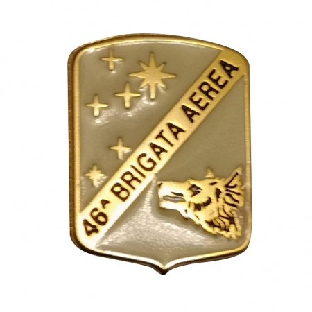 Distintivo Spilla da Camicia o Giacca Aeronautica Militare 46°Brigata Aerea Prodotto Ufficiale Art. AM0160P46BRAE