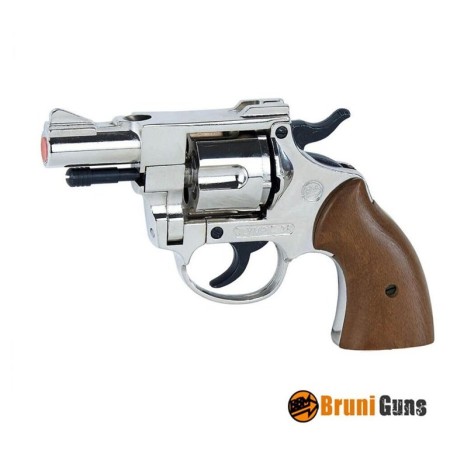 Pistola a Salve Scacciacani Olimpic Silver calibro 380 mm Libera Vendita BRUNI Art. BR-300N