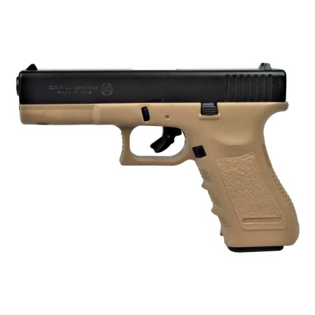 Pistola a Salve Scacciacani Glock 17 Cal. 9 mm - Nero/Tan - Bruni Art BR-1401BT