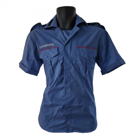 Camicia Manica Corta Estiva Maschile Militare Carabinieri Arma CC NEW 2023 con Ricamo CARABINIERI Petto VENDITA RISERVATA OFFERTA LIMITATA Art. NSD-CC-NEW2