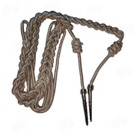 Cordelline Cordellino Treccia Tutta Argento Uniforme Storica Carabinieri CC GUS Art. CORD-CC-2