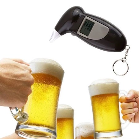Etilometro kebidu Retroilluminazione portatile Tester di alcol digitale Tester dell'alito Analizzatore dell'alito Rilevatore LCD Retroilluminazione Luce Art. CCZ000119
