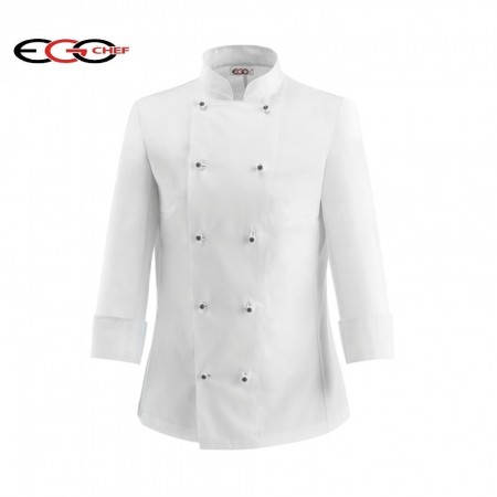 Giacca Cuoco Chef Alimentarista  Donna White Woman Lady Ego Chef Italia Art. 1004001A