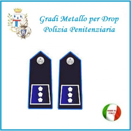 Gradi Metallo Polizia Penitenziaria per Drop Ispettore Copa  Art.PP-11