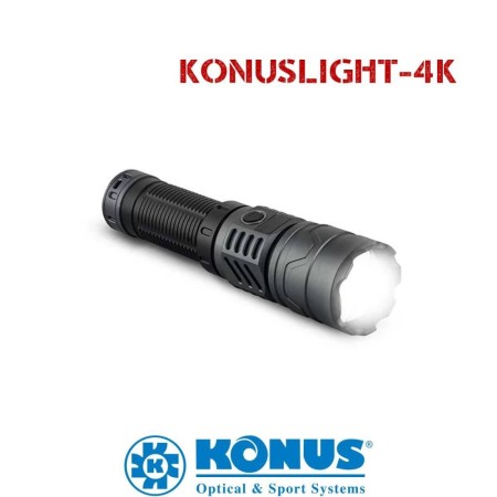 Torcia Lanterna Professionale KONUSLIGHT-4K 4000 Lumen Polizia Carabinieri Guardie Giurate Soccorso Art. 3935