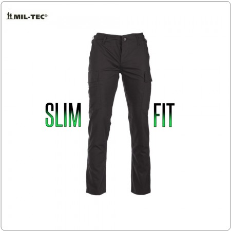 Pantaloni Neri BDU Tattici SLIM FIT Finalmente un Pantalone Tattico Slim Mil Tec Art. 11853102