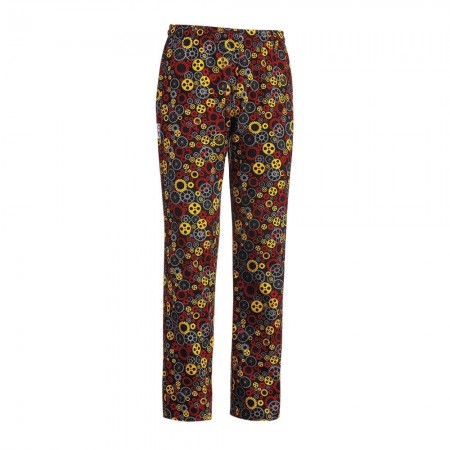 Pantalone Pantaloni Pants Hose Coulisse Cuoco Chef Professionale Ego Chef Italia Color Gear Ingranaggi  New Art. 3502152A