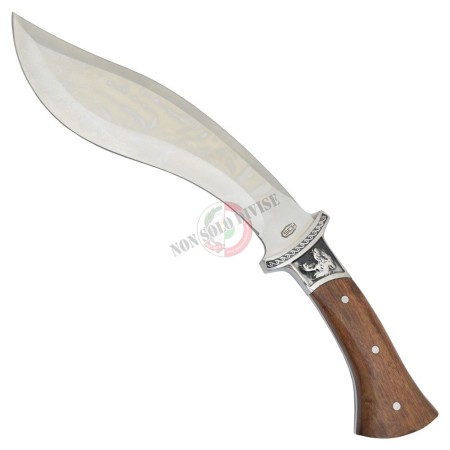 Coltello kukry Caccia con Fodero Lama in Acciaio Manico Legno Totale 33.50 cm SCK Art. CW-012