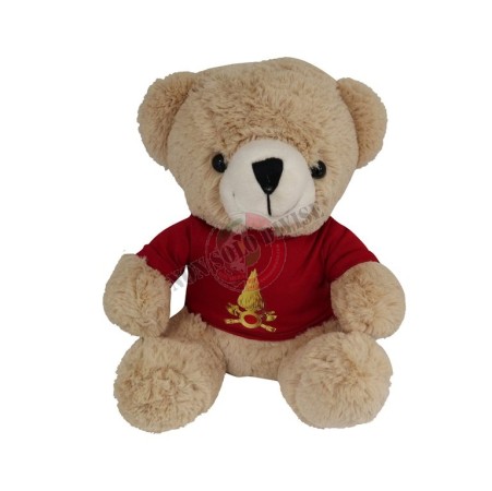 Orsetto Orso Peluche Mascotte Vigili Del Fuoco alto cm 17 Prodotto Ufficiale con Licenza Art. VF0581
