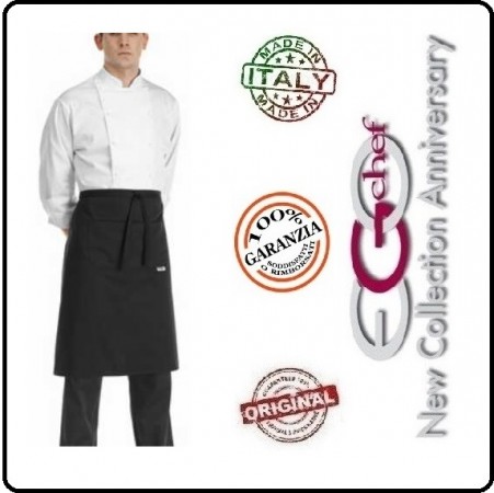 Grenbiule Falda Vita Con Tascone Nera 70x70 Ego Chef Italia Art.6101002C