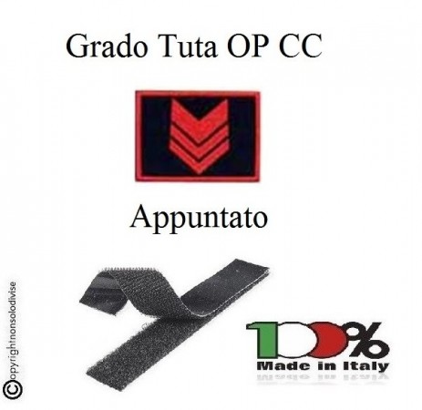 Gradi Tuta Ordine Pubblico Carabinieri con Velcro APPUNTATO  Art.CC-O4