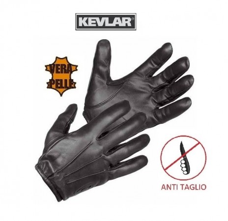 Guanti Tattici Tactical Gloves Antitaglio Kevlar + Dyneema® Militari Polizia Carabinieri Vigilanza HUGACARE Art. GL713008