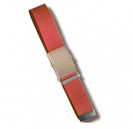 Cintura Canapa Rossa Fibbia a Scatola cm 120  Art.CIN-38