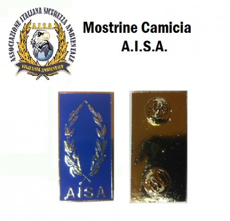 Mostrine Alamari da Colletto Camicia A.I.S.A.. Art.NSD-AISA-C
