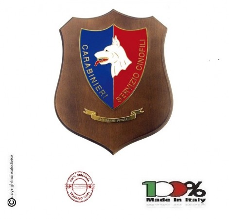 Crest Carabinieri Servizio Cinofili Prodotto Ufficiale Italiano Giemme Art. C70