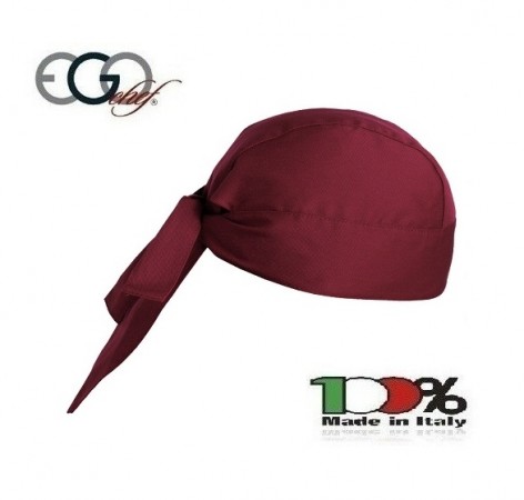 Bandana Sagomata Professionale Medicale Cuochi Chef Bordeaux Ego Chef Italia Art. 7002003C