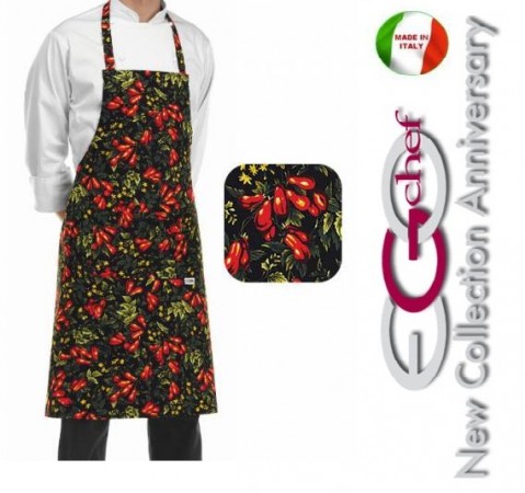Grembiule Cucina Pettorina con Tascone cm 90x70 Tomato Art.704107