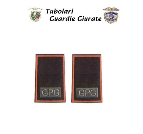 Tubolari Bordo Rosso Stampa GPG Guardia Particolare Giurata Art.NSD-GPG-2