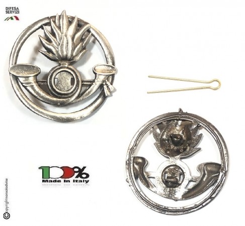 Fregio Basco Metallo Cavalleggeri  E.I. Esercito Italiano Art.NSD-F-19