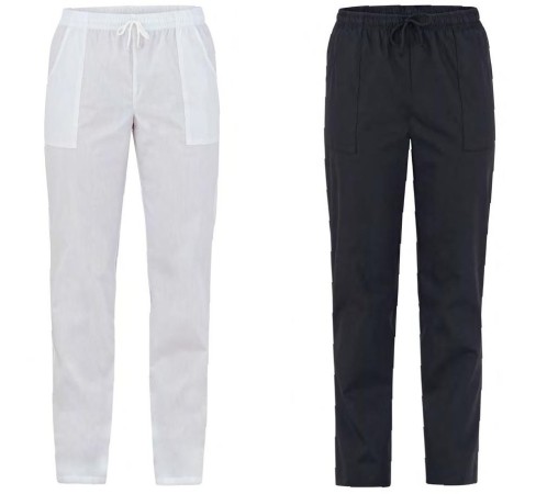 Pantalone Professionale Donna Cleopatra Bianco o Nero Giblor's  Art. Q3P00283