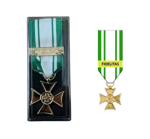 Croce di Anzianità Servizio Oro XXV anni FIDELITAS Croce Rossa Italiana CRI Prodotto Italiano SCATOLA REGALO Art. CRI-XXV