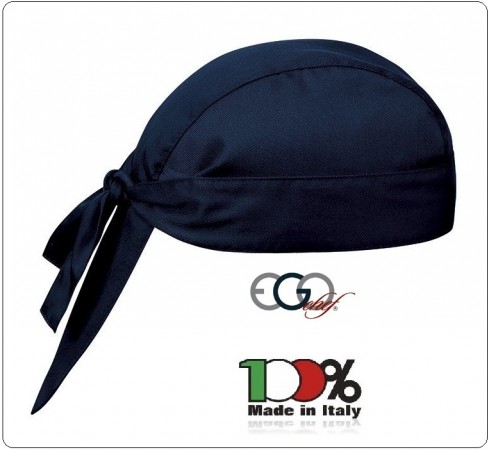 Bandana Sagomata Professionale Sailor Blu Ego Chef Italia Art.7002006C