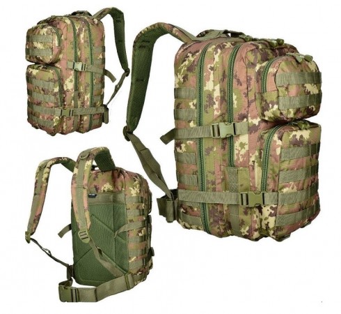 Zaino Tattico Vegetata M.O.L.L.E. Mod. US Assult I 20 Litri Militare Esercito Italiano Soft Air Art. 14002042