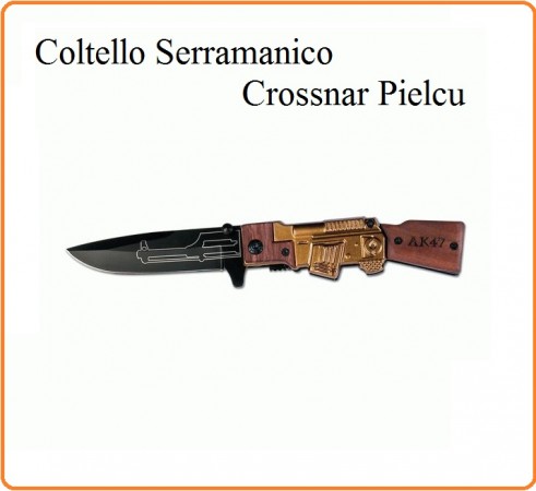 Coltello Serramanico Da Collezione a Forma di Fucile AK 47  Crossnar Pielcu Art.11000