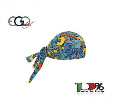 Bandana Sagomata Professionale Squalo Shark Ego Chef Italia Art. 7002151A