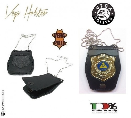 Porta Placca Doppio Uso Collo - Cintura Protezione Civile  Vega Holster Italia Art. 1WB115NEW