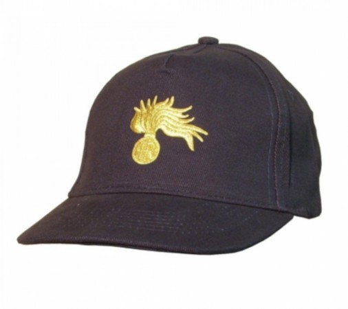 Cappellino Ricamato Carabinieri Fiamma Oro Prodotto Ufficiale Art. TUS-CC-O