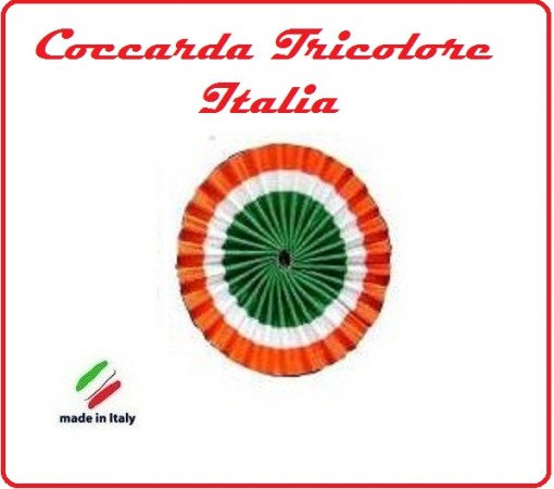 Coccardina Tricolore Italiana cm 6 Art.COC-1