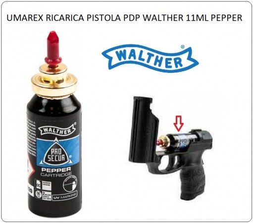 UMAREX RICARICA PISTOLA PDP WALTHER 11ML PEPPER Art. UM-2.2050.1