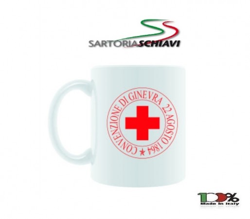 Tazza in Ceramica Mug CRI Croce Rossa Italiana  Art.TAZ-CRI