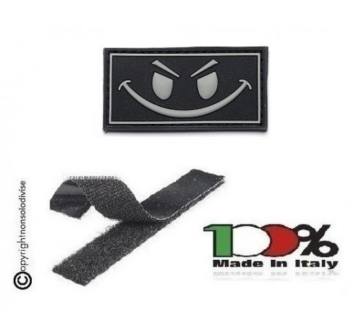 Patch 3D Gommata con Velcro  3D PVC Evil Smiley INC101 Art. 444100-3501
