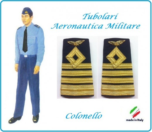 Gradi Tubolari Canuttiglia Ricamato Colonello Aeronautica Militare Novità Ruolo Naviganti Categoria Naviganti  Art.AERO-14