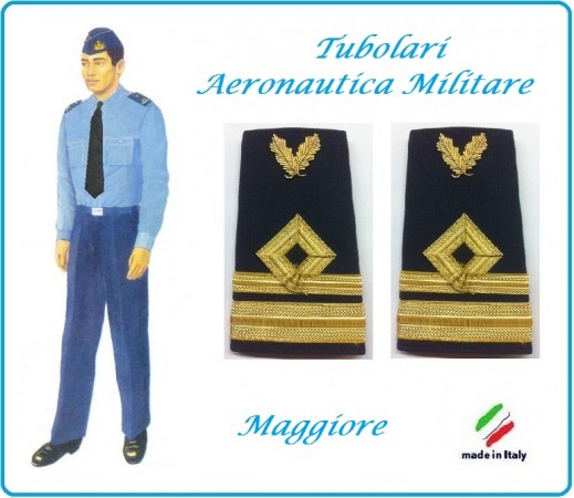 Gradi Tubolari Canuttiglia Ricamato Maggiore Aeronautica Militare Novità Art.AERO-18