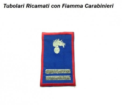 Gradi Tubolari Estivi Carabinieri Ricamati con Fiamma New Maresciallo Ordinario Art.CC-TA8