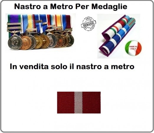 Nastro Militare a Metro Ordine Della Croce D'Italia   Art.N-RBR