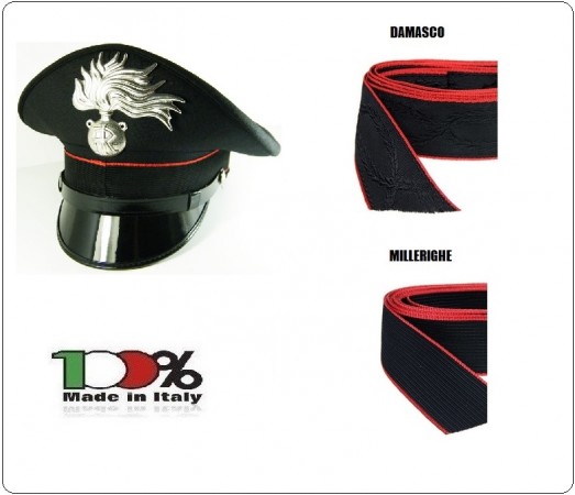 Fascia Cappello Carabinieri Millerighe o Damascato Art.F-C
