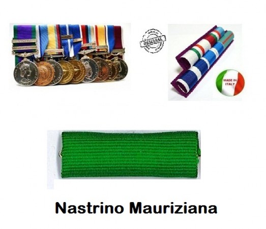 Nastrino Medaglia Mauriziana Senza Rapportino  Art.NSD-MAUS