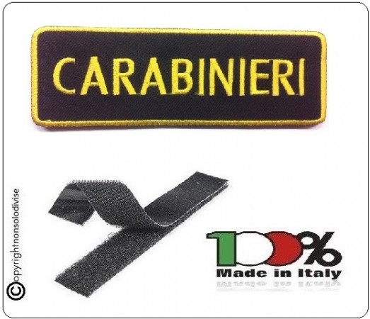 Patch Toppa con Velcro Carabinieri Modello Lineare Gigante  Art.CC-20