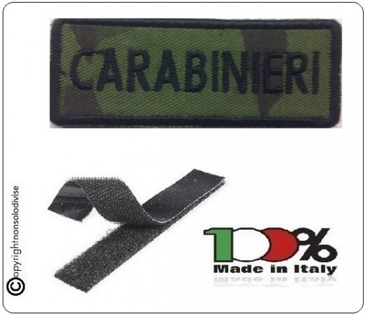 Patch Toppa con Velcro Carabinieri Modello Lineare  Art.CC-19