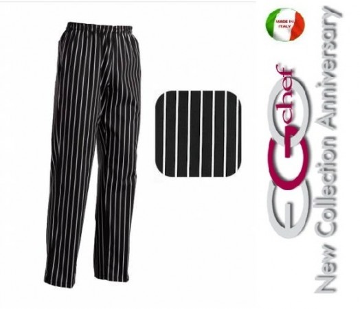 Pantalone Pants Hose Culisse Cuoco Chef Professionale Ego Chef Italia America Art.3502113C